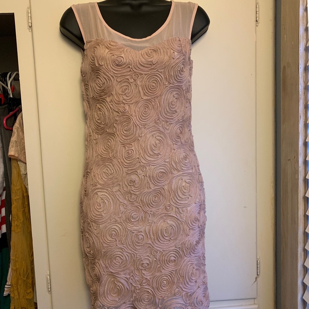 Pink mini dress